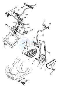 XV VIRAGO 750 drawing OIL PUMP