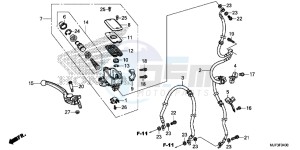 CRF1000G CRF1000 - Africa Twin Europe Direct - (ED) drawing FR. BRAKE MASTER CYLINDER (CRF1000)