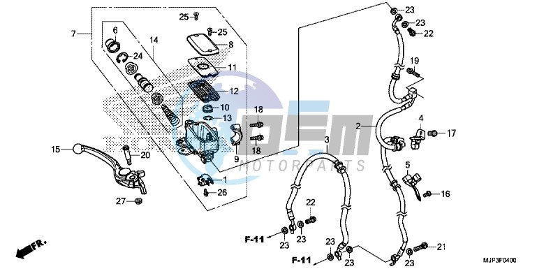 FR. BRAKE MASTER CYLINDER (CRF1000)