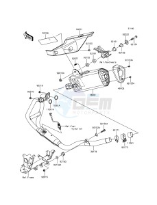 NINJA 300 EX300AGF XX (EU ME A(FRICA) drawing Muffler(s)