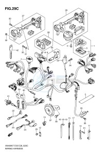 AN400 (E3-E28) Burgman drawing WIRING HARNESS (AN400L0)