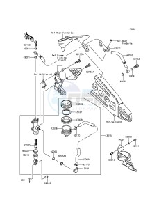 NINJA ZX-6R ZX600RGF FR GB XX (EU ME A(FRICA) drawing Rear Master Cylinder