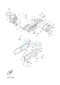 CW50LN BOOSTER (2B6M) drawing CRANKCASE