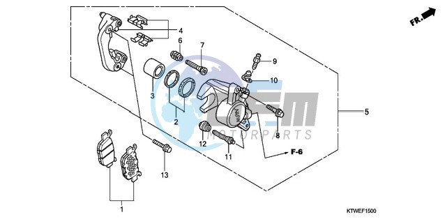 REAR BRAKE CALIPER