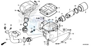 TRX500FE1F TRX500F Europe Direct - (ED) drawing AIR CLEANER