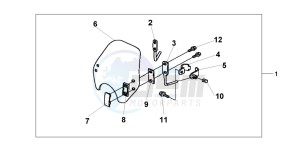 VT1100C2 drawing WIND SHIELD