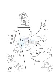 MT07A MT-07 ABS 700 (1XB5 1XB7) drawing ELECTRICAL 3