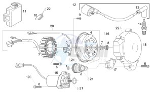 RS 125 (eng. 122cc) drawing Ignition unit