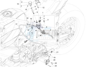 ETV 1200 Caponord Carabinieri drawing Clutch control