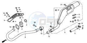 XR200R drawing EXHAUST MUFFLER