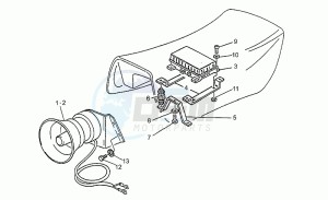 850 T5 Polizia - CC - PA - NC Polizia/CC/PA/NC drawing Sonora two-tone sirens