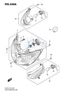 UH125 BURGMAN EU drawing FRONT COMBINATION LAMP