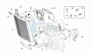 Moto 6.5 650 drawing Cooling system