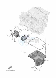 TRACER 9 GT MTT890D (BAP1) drawing OIL CLEANER