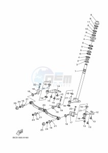 MWS155-A TRICITY 155 (BGD8) drawing STEERING 2