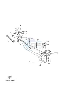 DT125 (3TTU) drawing HANDLE SWITCH & LEVER