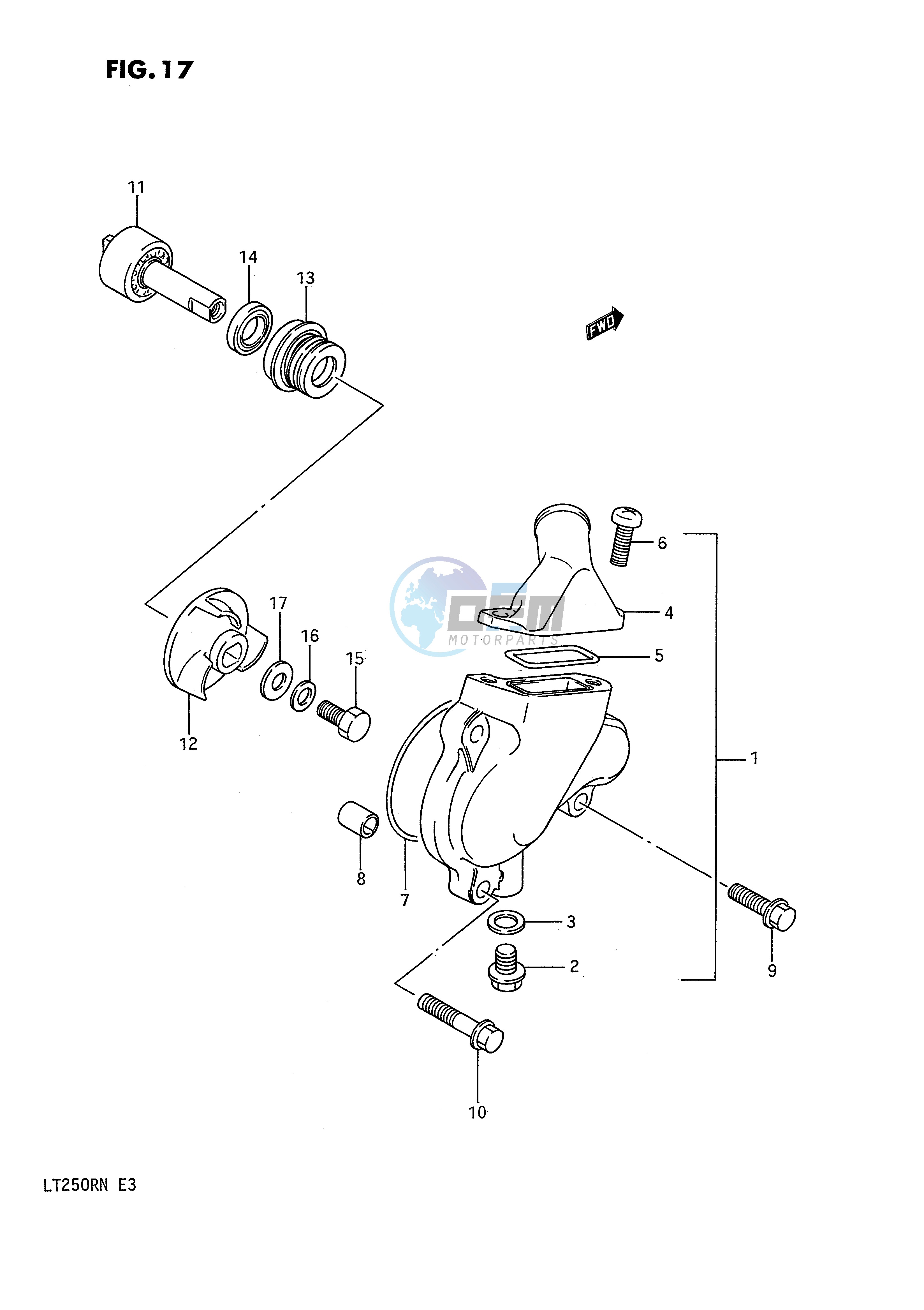 WATER PUMP (MODEL H J K L M N)