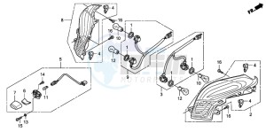 FES125A S-WING drawing REAR COMBINATION LIGHT (FES1257/A7)(FES1507/A7)