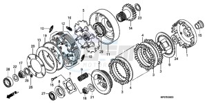 TRX500FPEB drawing CLUTCH