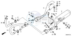 NT700VB drawing EXHAUST MUFFLER