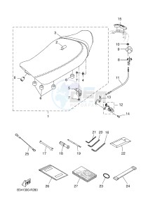 XSR700 (B341 B341 B341) drawing SEAT