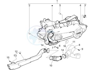 Zip 50 4T drawing Crankcase cover - Crankcase cooling