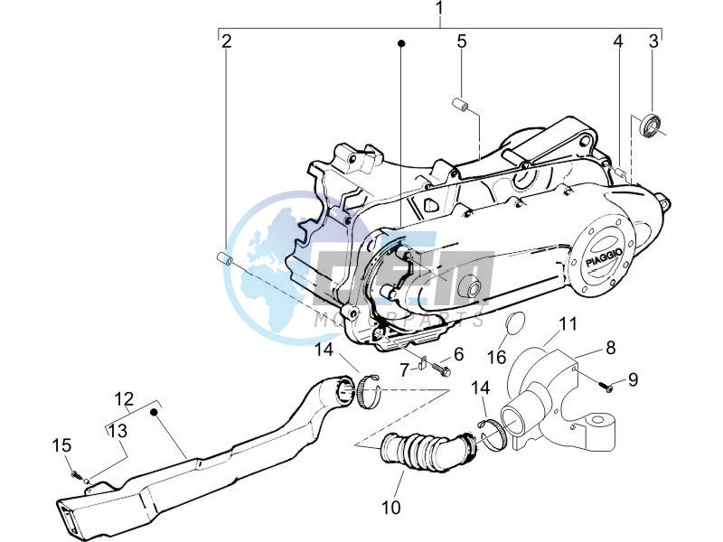 Crankcase cover - Crankcase cooling