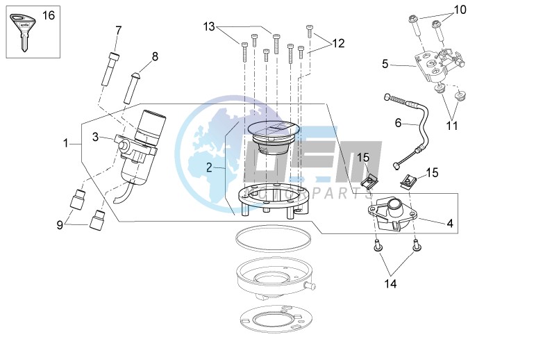 Lock hardware kit