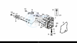 CRUISYM 300 (LV30W1Z1-EU) (L9) drawing R. CASE COVER COMP