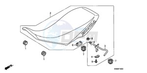 TRX250XA Australia - (U) drawing SEAT