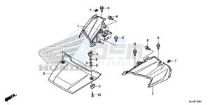 SXS700M4H Europe Direct - (ED) drawing FRONT FENDER/HOOD