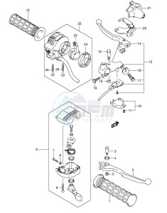 LT-F400 (E24) drawing HANDLE LEVER