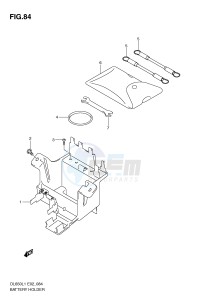 DL650 (E2) V-Strom drawing BATTERY HOLDER