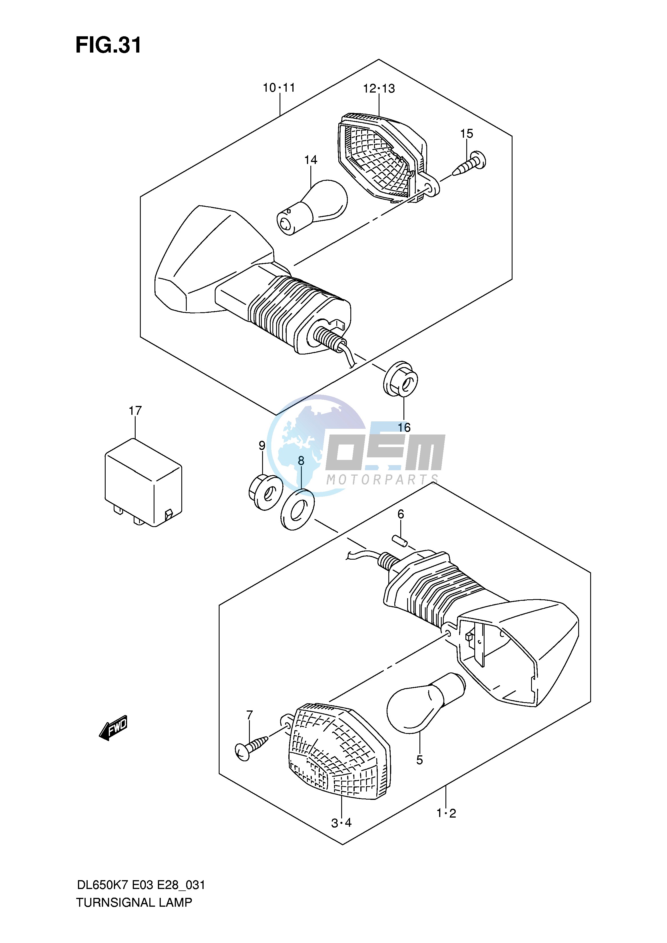 TURNSIGNAL LAMP (MODEL K7 K8)