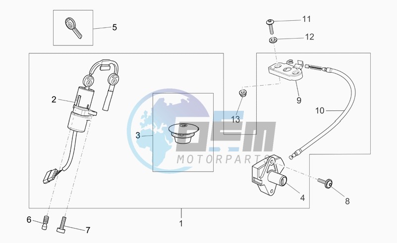 Lock hardware kit