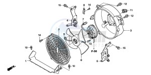 TRX500TM drawing COOLING FAN