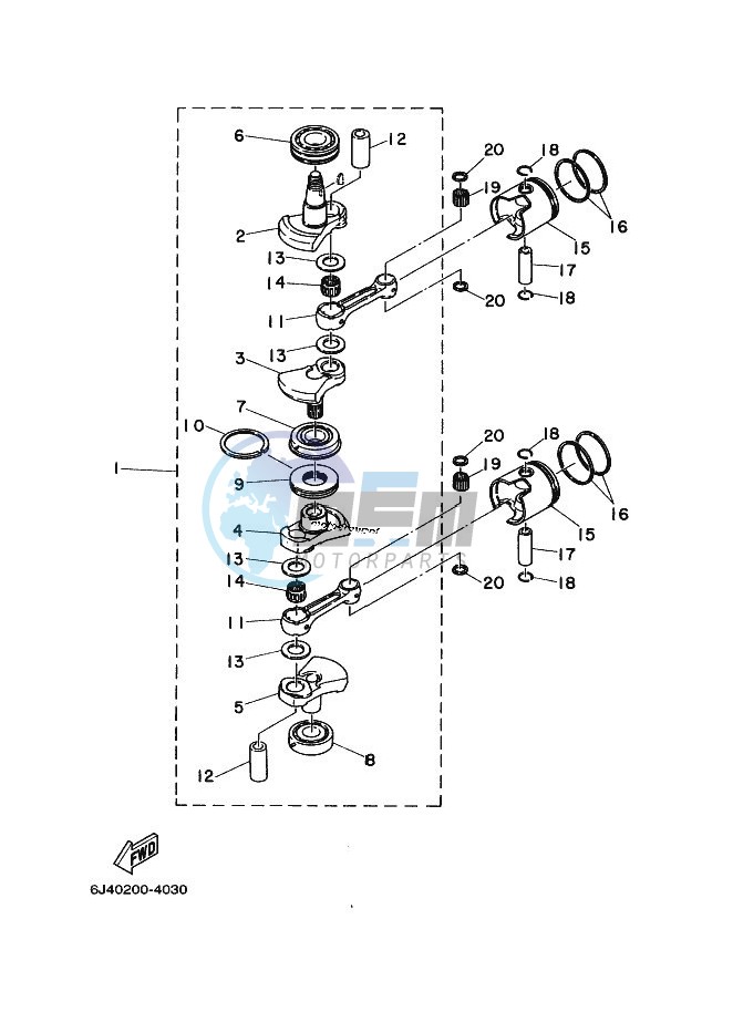 CRANKSHAFT--PISTON