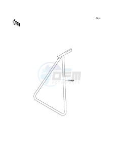 KX250 KX250R8F EU drawing Stand(s)