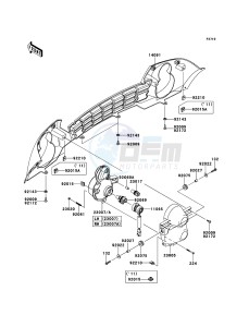 MULE_600 KAF400BCF EU drawing Headlight(s)