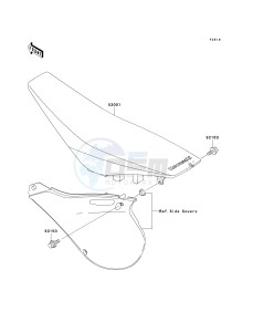 KX 250 L [KX250] (L4) [KX250] drawing SEAT