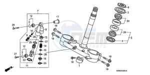 CRF250R9 Australia - (U) drawing STEERING STEM(CRF250R8/9) /STEERING DAMPER