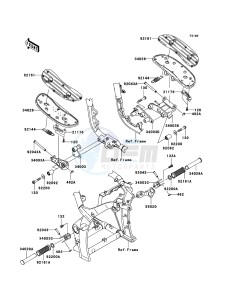 VN2000 VN2000A6F GB XX (EU ME A(FRICA) drawing Footrests