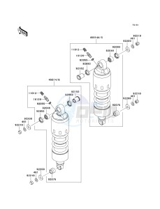 VN 1600 B [VULCAN 1600 MEAN STREAK] (B6F-B8FA) B6F drawing SUSPENSION_SHOCK ABSORBER