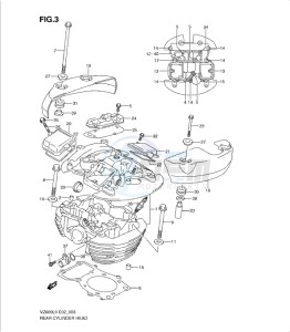 VZ800L0 drawing REAR CYLINDER HEAD