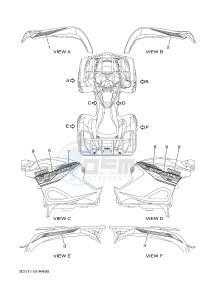 YFM700FWAD YFM70GPLG GRIZZLY EPS SE (B318) drawing GRAPHICS