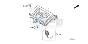 TRX420FA9 Australia - (U) drawing METER