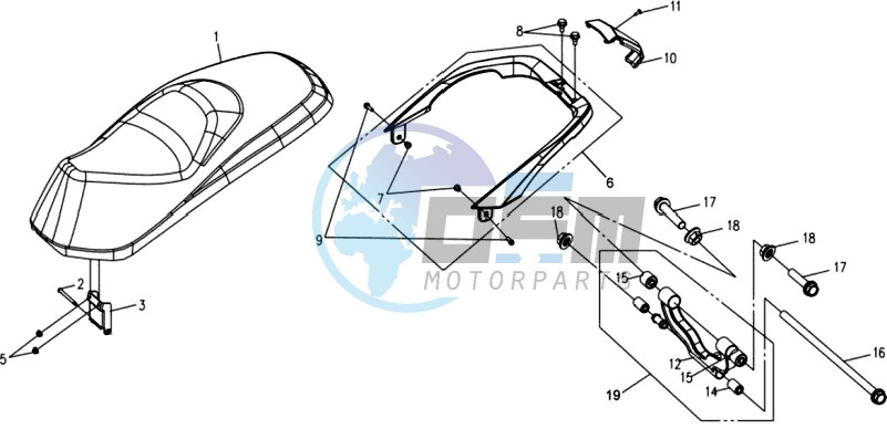 BUDDYSEAT / REAR LUGGAGE FRAME