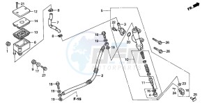 TRX300EX SPORTRAX 300EX drawing REAR BRAKE MASTER CYLINDER