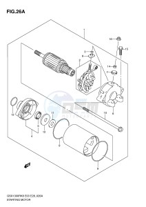 GSX1300R (E3-E28) Hayabusa drawing STARTING MOTOR (MODEL L0)