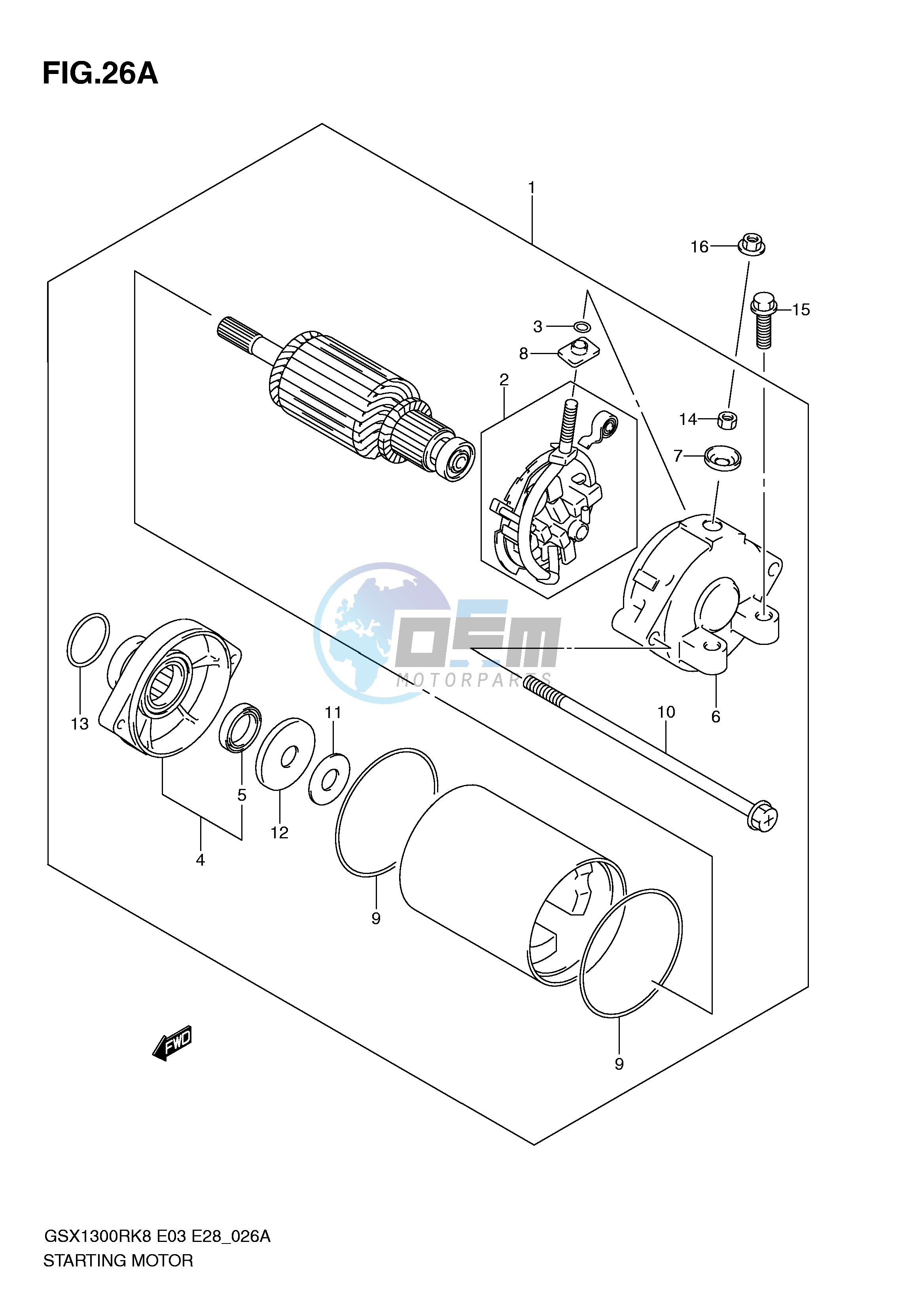 STARTING MOTOR (MODEL L0)